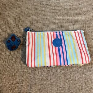 Kipling striped pouch